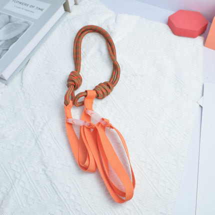 High-Quality Japanese-Style Ball Chain Eco-Friendly Shopping Bag Nylon Fabric Embroidered Floral Tote Nylon Canvas Bag