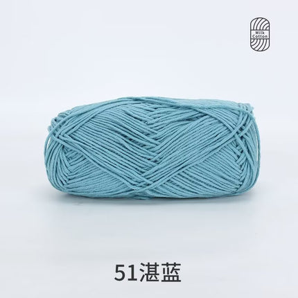 Snow Feir 5 strands milk cotton wool group 5 strands combed cotton thread not ball baby hand woven diy cute doll