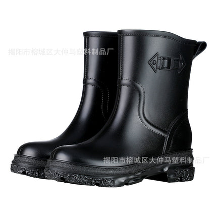 Rain Boots for Women, Adult Fashion, Versatile Short-Tube Water Shoes, Thickeneded Wear-Resistant Overshoes, Kitchen Work Non-Slip Waterproof Boots, Rain Boots