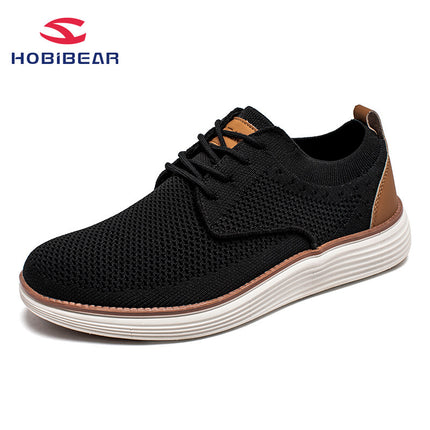 HOBIBEAR Cross-border Adult Oxford Shoes Men's Mesh Shoes British Style Running Shoes Women's Hiking Shoes Casual Shoes