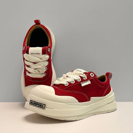 New Products, New Big-Toe Canvas Shoes for Men and Women, New Niche Design Couples, Thick-Soled Ugly Mickey Casual Sneakers for Women