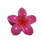 8cm brick red plumeria clip