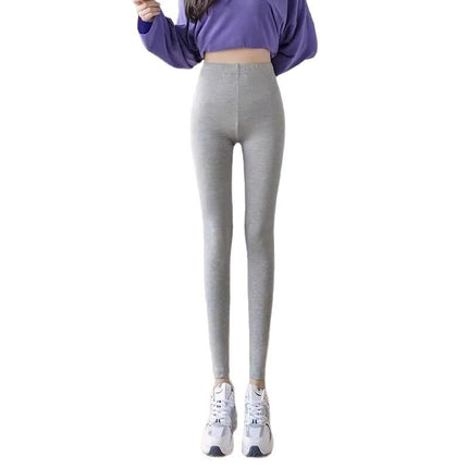 Source Nine-Point Thin Slim Fit Can Be Worn Outside in Spring and Autumn High-Elastic Seven-Point High-Waist Seamless Non-Curling Yoga Hair Replacement