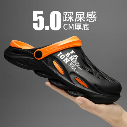Slippers for Men's Summer Outer Wear, Trendy Brand, Beach Sandals, Outdoor Dual-Purpose Sandals