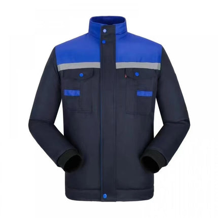 Winter Work Clothes Cold-proof Cotton Coat Thickened Work Protection Clothing Factory Workshop Factory Clothes Printing Thickened Cotton Coat