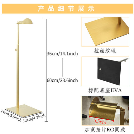 Cross-border Source Stainless Steel Display Hanging Bag Display Rack Women's Bag Rack Support Bag Rack Floor Adjustable Bag Rack