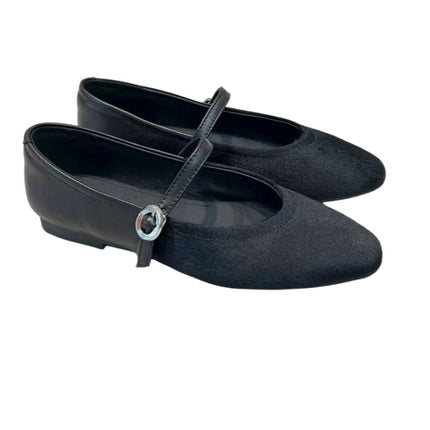 French-Style Chunky Heel Mary Jane Shoes 2025 New Genuine Leather Chanel-Style Women's Shoes with a Single Strap for All Seasons