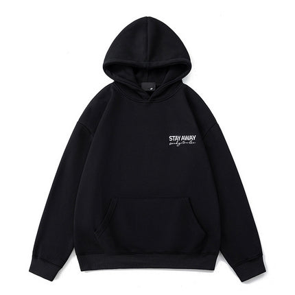 Amazon Heavyweight 400g Gray Sweatshirt Men's Cleanfit Hoodie Fleece-Lined Couple Hooded Sweatshirt Men's Winter