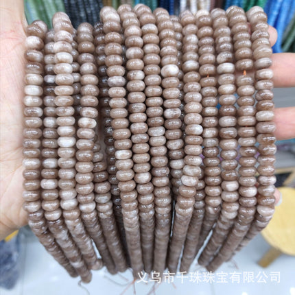 5X8Mm Natural Stone Agate Spacer Beads Abacus Beads Spacer Beads Loose Beads Handmade DIY Necklace Bracelet Jewelry Batch
