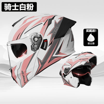 Foreign Trade Motorcycle Helmet Men's Face Helmet Four Seasons Universal Electric Vehicle Women's Motorcycle Half Helmet Winter Warm Safety Helmet