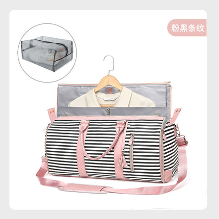Foreign trade new ladies folding suit travel bag multi-functional storage bag large capacity large PU hand luggage bag