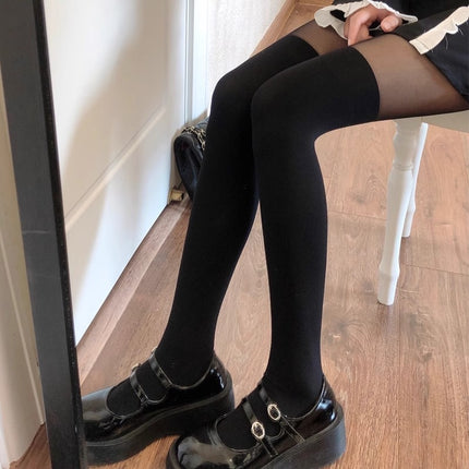 White Sheer Stockings for Women, Thin Anti-Snag Durable Black Stockings, Summer 0D Pantyhose, Bare-Leg Effect, Pineapple Socks