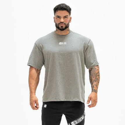 New Arrival Muscle Fitness Brothers Sports Short-sleeved Men's Summer Round Neck Loose Large Size Casual Running Training T-shirt