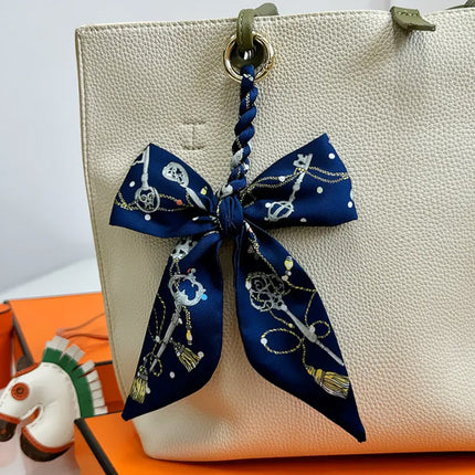 High-grade Handbag Handle Ribbon Bag Handle Handle Accessories Silk Scarf Handbag Tie Bag with Decorative Ribbon Pendant