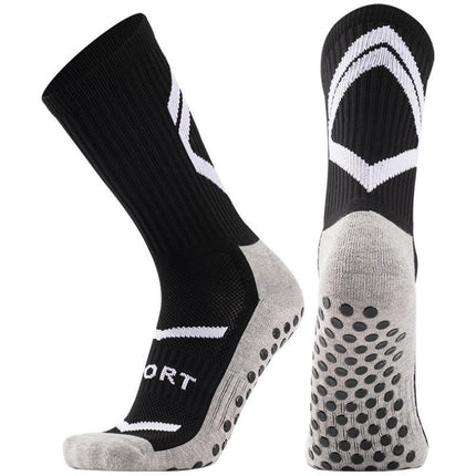 Cross-border spring and summer football socks men's anti-slip socks in the tube glue socks thickened towel bottom sports socks men's wholesale