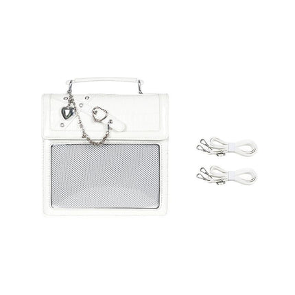 2026 Trendy Original Subculture Gothic Hot Girl Transparent Anime Badge Ita Bag for Women【Spades Party】