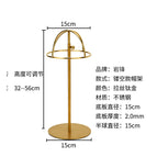 Brushed titanium hollow hat rack (15cm)