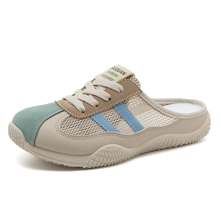 K1512 Baotou Slippers 2025 Spring and Summer Mesh Breathable Casual Shoes Wear-Resistant Breathable Shoes Student Sneakers