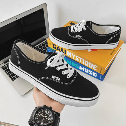 Spring new breathable canvas shoes men's classic shoes Hong Kong style Joker casual shoes Korean Niche board shoes wholesale