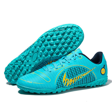 Cross-Border football shoes tf broken nails artificial turf AG nails leather feet boys and girls children young students competition training shoes