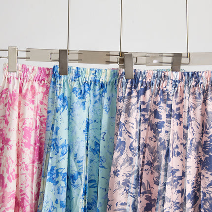 Organ Pleated Skirt Skirt Women's Long Export 2024 New A-Line Floral Skirt Nanyou Classy Women's Clothing Wholesale
