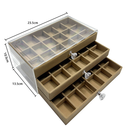 Jewelry Storage Box, High-End and Exquisite New Multi-Layered Earrings, Earrings, Rings, Necklaces, Bracelets, Multi-Layered Storage Boxes