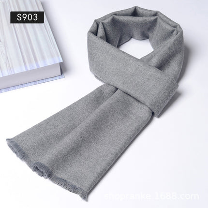 New Plaid Scarf for Men in Autumn and Winter, New Korean Version for Boyfriend, Plaid Scarf, Shawl, Male and Female Students, Couple to Keep Warm