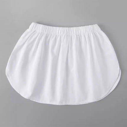 Sweatshirt Companion Layering Magic Shirt with Fake Hem Versatile Little White Dress Base Skirt Inner Layer to Cover Hips and Butt Curtain