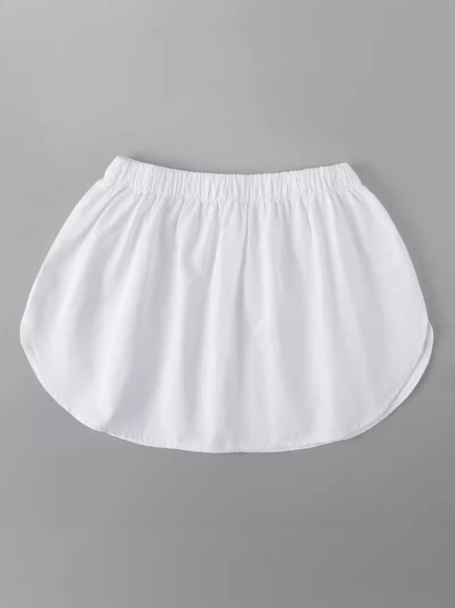 Sweatshirt Companion Layering Magic Shirt with Fake Hem Versatile Little White Dress Base Skirt Inner Layer to Cover Hips and Butt Curtain