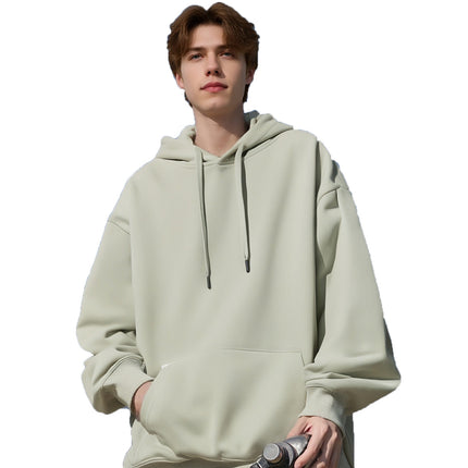 350g Hooded Sweatshirt for Men and Women, Spring & Fall Hooded Pullover Top, Loose Couple Outwear, Casual Pure Cotton, Printable