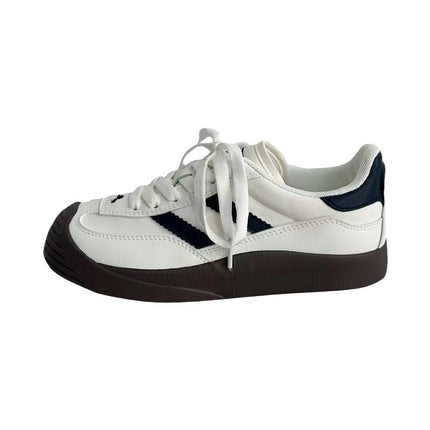 Niche Retro Moral Training Shoes Women's 2024 Summer New Breathable White Shoes Easiest for Match Casual Sneakers ins Trendy and Returns