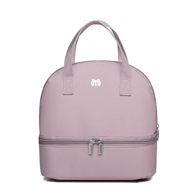 Double Lunch Box Handbag Japanese Picnic Bag Split Cosmetic Bag Aluminum Foil Insulation Bag Lunch Bag