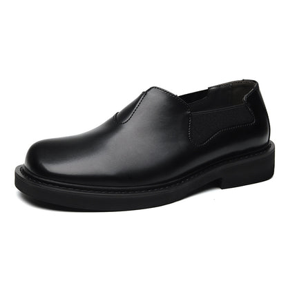 Summer Men's Leather Shoes, One-Legged Commuting to Work and Driving, Breathable Business Formal Wear, Non-Slip, Deodorant and Waterproof Chef Leather Shoes