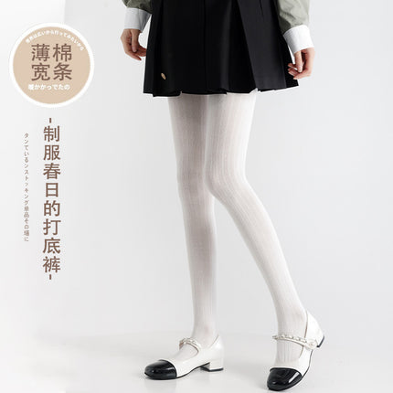 2025 new cotton wide dark gray leggings women's spring and autumn explosions light gray soot color slim pantyhose