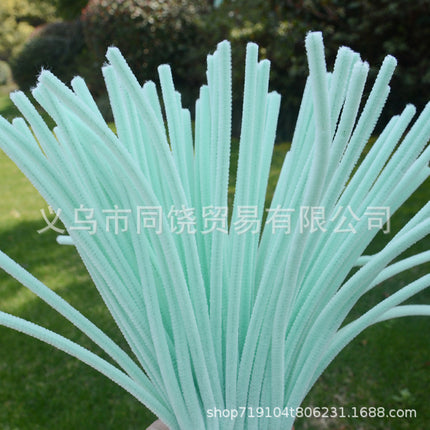 Ultra-Dense Encrypted Hair Root Strips Twist Stick Bouquet High-Density Macaron Twist Stick Material Package Handmade DIY Multi-Color