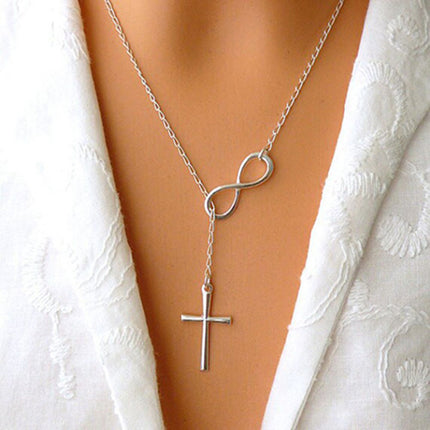 Vintage Simple Lucky Number 8 Cross Short Necklace Owl Ship Anchor Bird Necklace Jewelry Wholesale