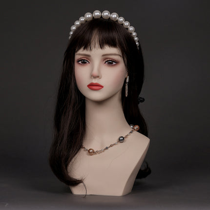 New Anime head model cos wig model head earrings jewelry hat display wig shop High-looking simulation man