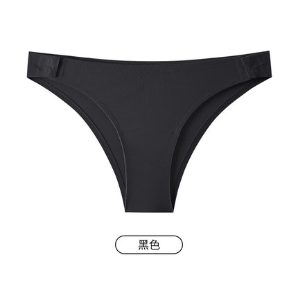T07 Cross-Border Summer Milk Leather Triangle t Pants Pure Desire Sexy Pure Cotton Antibacterial Crotch Fitness Sports Yoga Underwear for Women