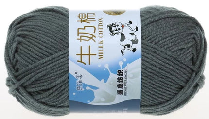 Five-Strand Milk Cotton Wool Ball Wholesale Medium Thick Thread Crochet Doll Shoes Scarf Handmade DIY Knitting Material Package