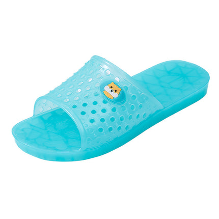 Spring and Summer Crystal Jelly Plastic Sandals Women's Pure Color Bathroom Flats Home Indoor and Outdoor Pvc Slippers