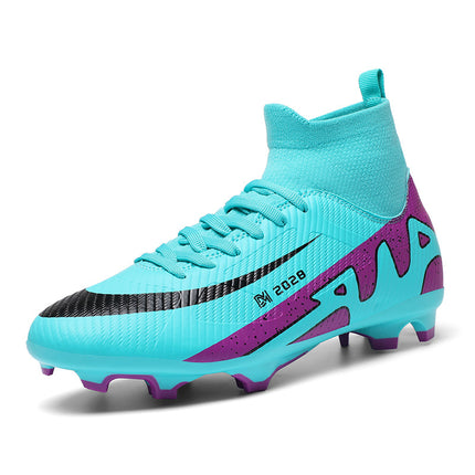 Cross-border Ronaldo Messi Assassin 15 Children's High-top Football Shoes Male Teenagers Adult Long Broken Nail Training sneaker