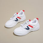 White blue red leather / 34