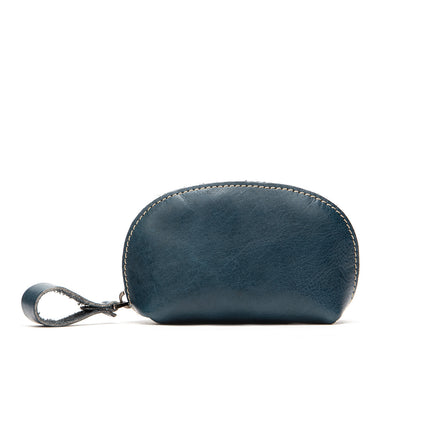 Vintage Women's Cowhide Fashion Coin Purse Leather Earphone Bag Lipstick Coin Change Key Bag Leather Storage Bag