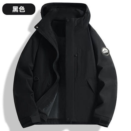 New Hot-Selling Single-Layer Jacket for Men and Women, 2025 New High-Quality Warm Outdoor Waterproof and Windproof Hooded Jacket