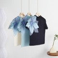 Pleated suit Western style printed top suit women's European high-end fashion slimming skirt T-shirt two-piece set
