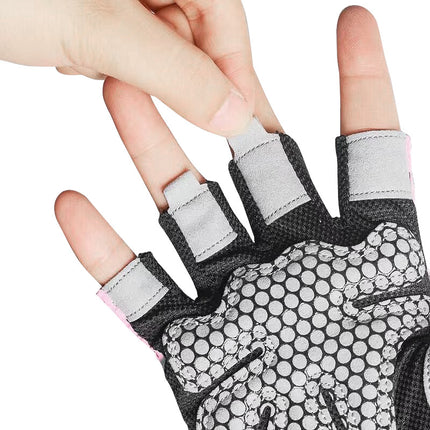Summer Fitness Non-slip Breathable Half-finger Gloves Bicycle Riding Wear-resistant Shock-absorbing Silicone Short-finger Gloves