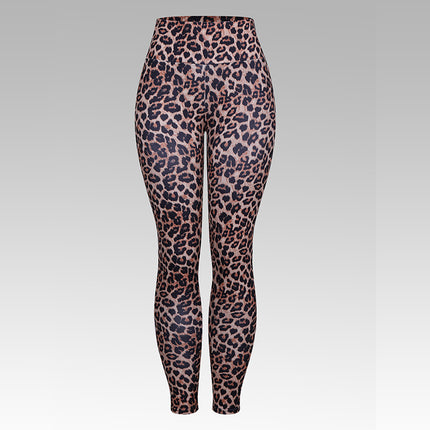 European and American Cross-border Leopard Print Series Printed Sports Leggings Women's Yoga Pants Fitness Pants Outdoor Outer Wear Tight Pants