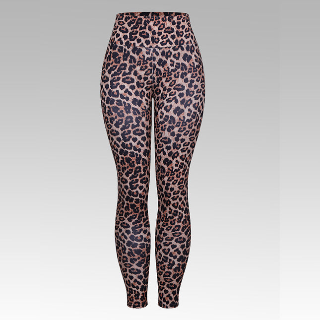 European and American Cross-border Leopard Print Series Printed Sports Leggings Women's Yoga Pants Fitness Pants Outdoor Outer Wear Tight Pants