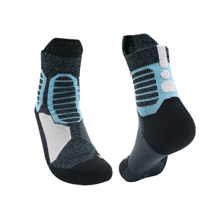 Men's Basketball Socks, Professional Thickened Towel Bottom Running Elite Socks, Sports Mid-Calf Sweat-Absorbent Non-Slip Socks, Mid-Calf Socks