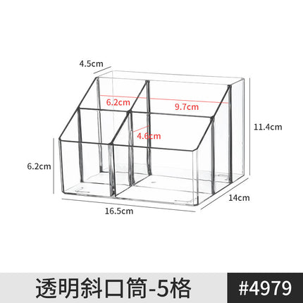 Desktop drawer transparent sundries cosmetics stationery pen note hand account tableware storage box mirror cabinet organizing box